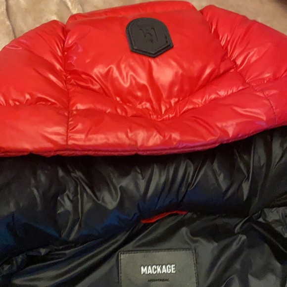 Mackage winter coat red 3 quarter length red - Picture 4 of 6
